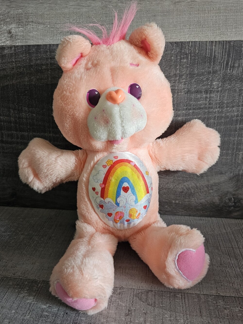 Vintage Kenner 1991 Care Bears Cheer Bear 12" Plush Environmental Bear